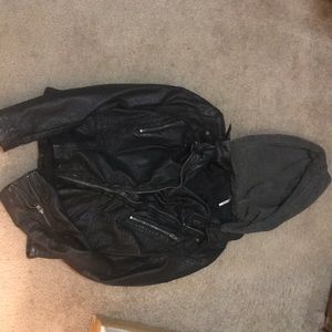 Free people faux leather jacket